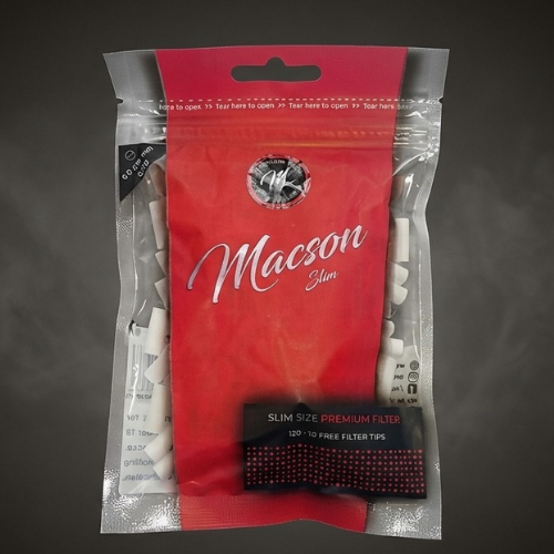 Macson Premium Slim sigara sarma filtresi – 6mm
