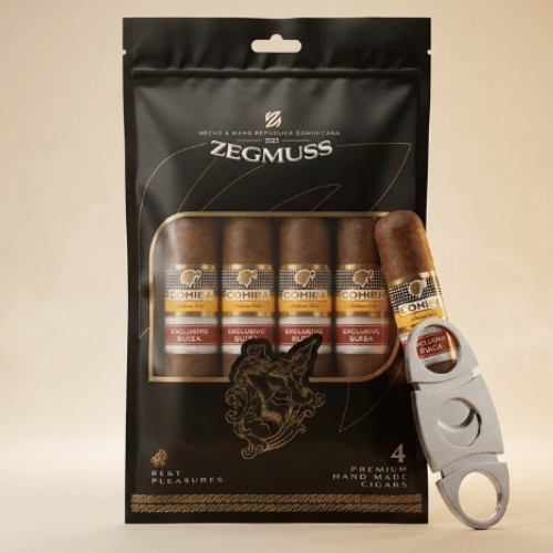 Cohiba Exclusivo Suiza – Zegmuss Nemlendirici Paket ve Puro Kesici Hediyeli - Görsel 3